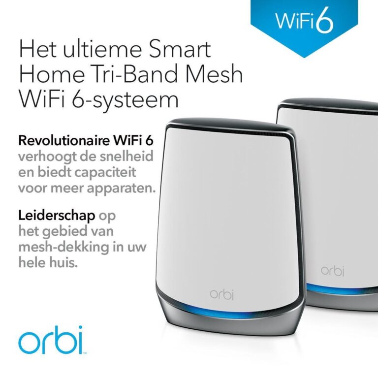 Netgear Orbi RBK852 Mesh Wifi 6 is een Must-Have