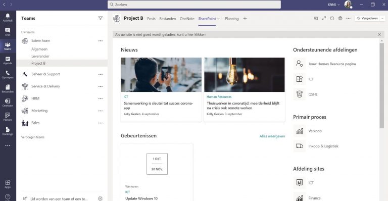 Linken naar SharePoint