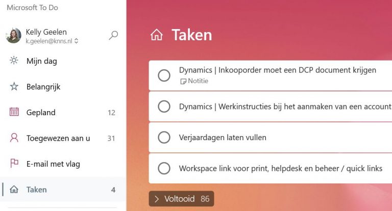 Verplaatsen van taken