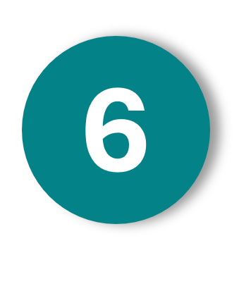Schaduw cijfer 6