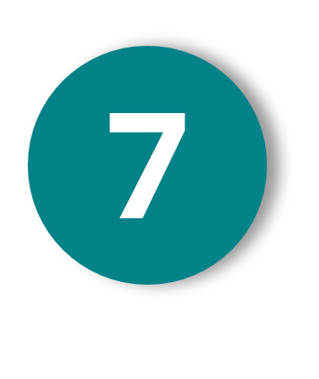 Schaduw cijfer 7