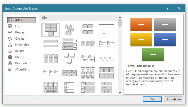 smartart organogram